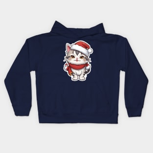 Cat Christmas Kids Hoodie